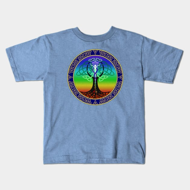 Celtic Tree of Life Kids T-Shirt by MandalaSoul